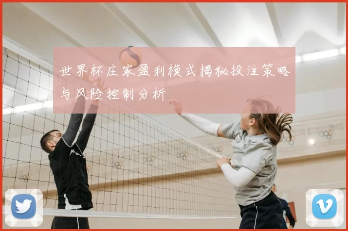 世界杯庄家盈利模式揭秘投注策略与风险控制分析